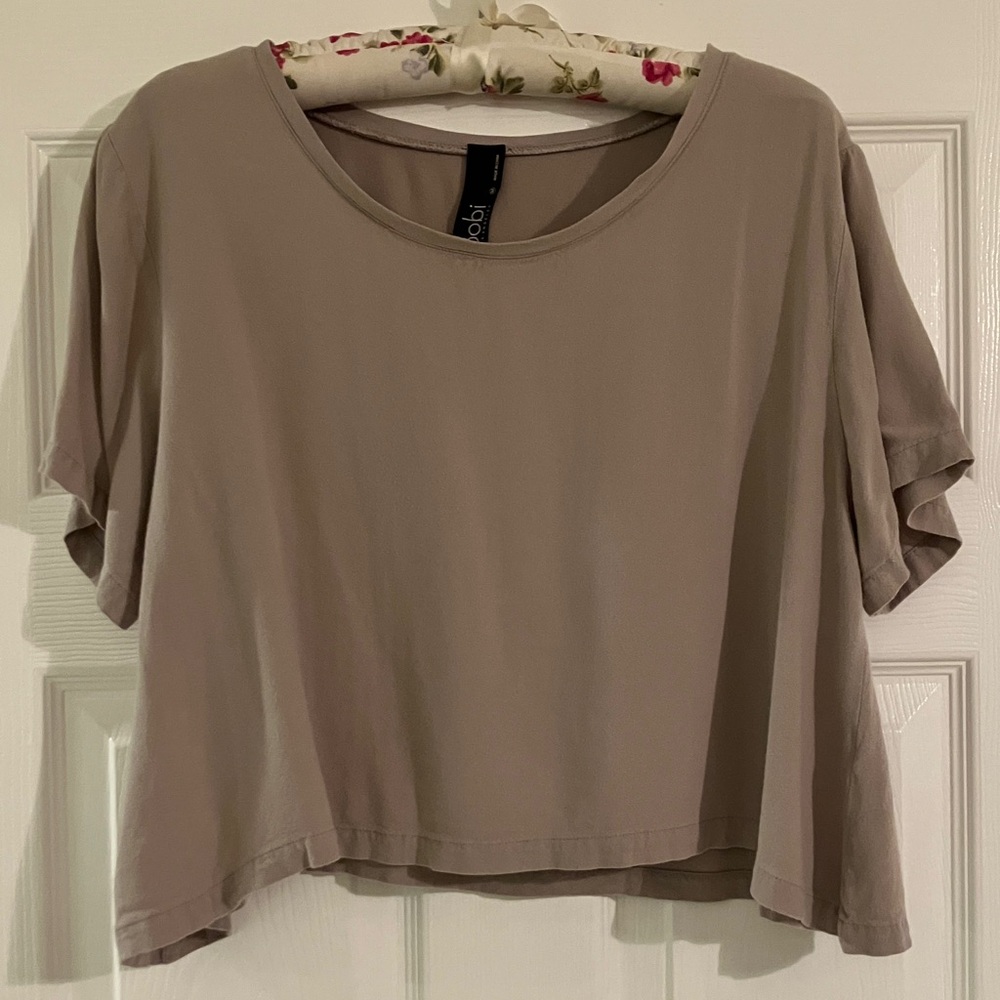 bobi | Crop Top | Taupe/Gray